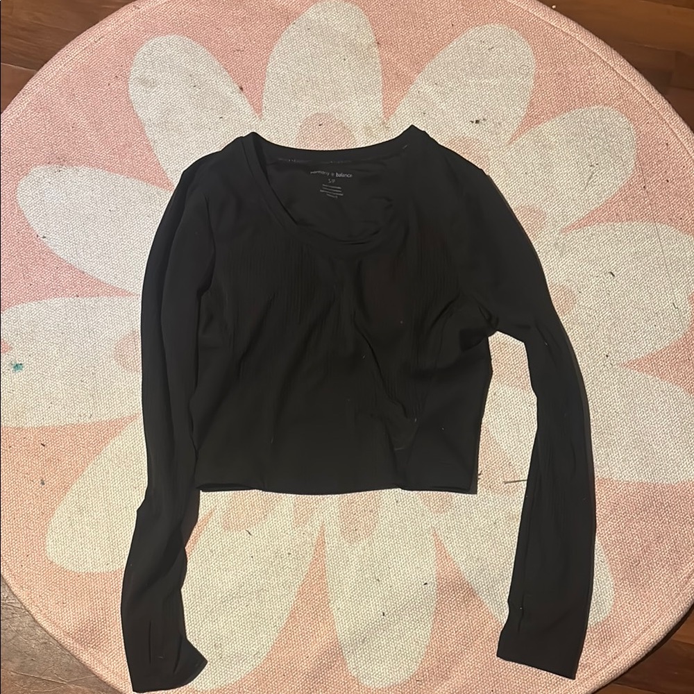 Elegant Black Long Sleeve Blouse